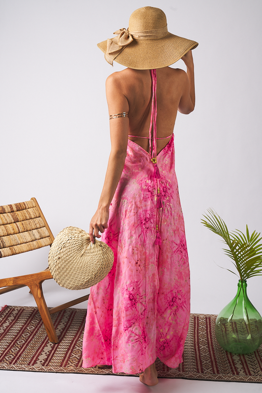 Long Dress Beach Pink Tu