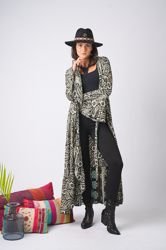 Maxi Kimono Coachella Black