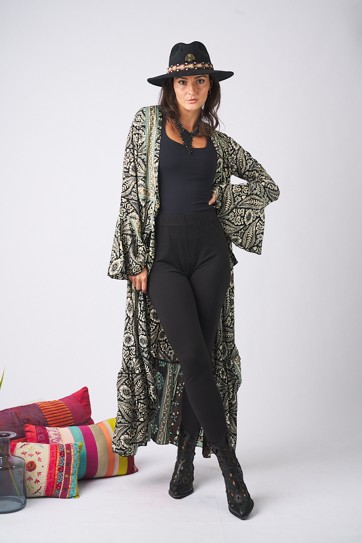Maxi Kimono Coachella Black