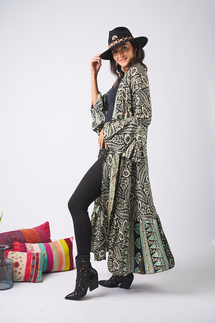 Maxi Kimono Coachella Black