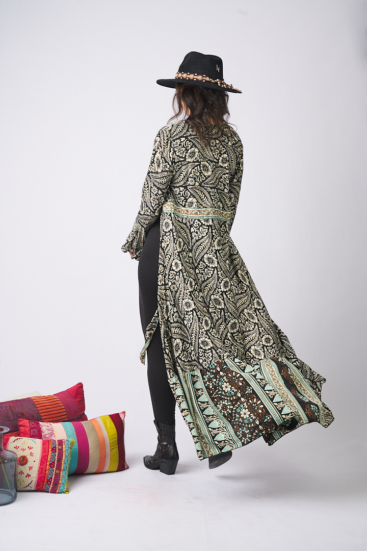 Maxi Kimono Coachella Black