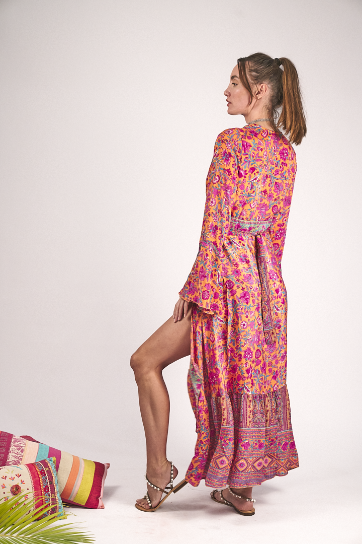 Maxi Kimono Marisols Orange