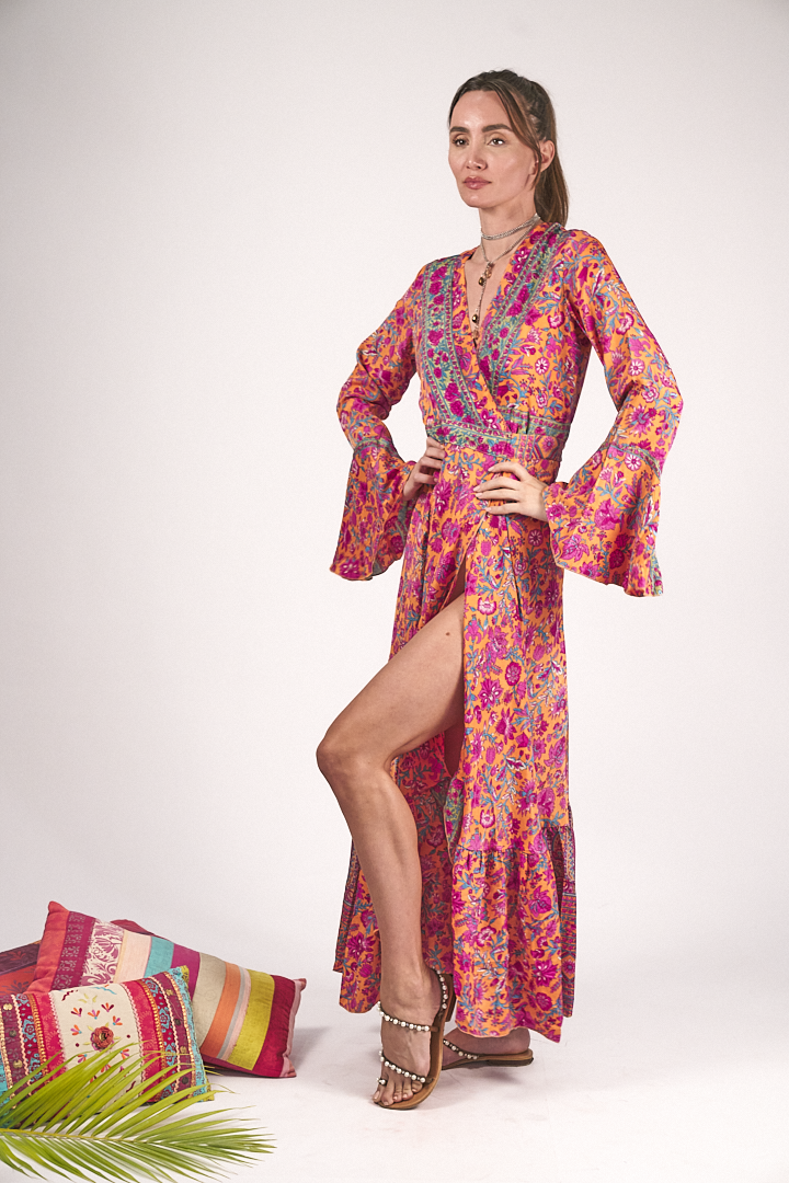 Maxi Kimono Marisols Orange