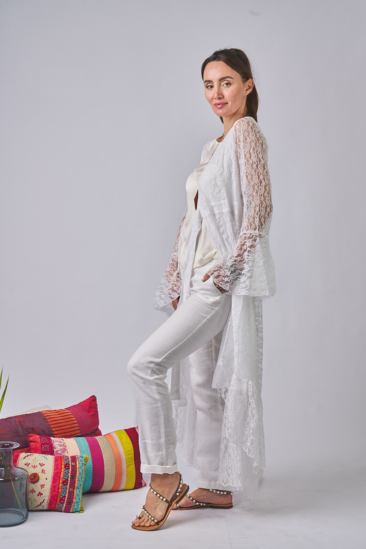 Maxi Kimono Sevilla White