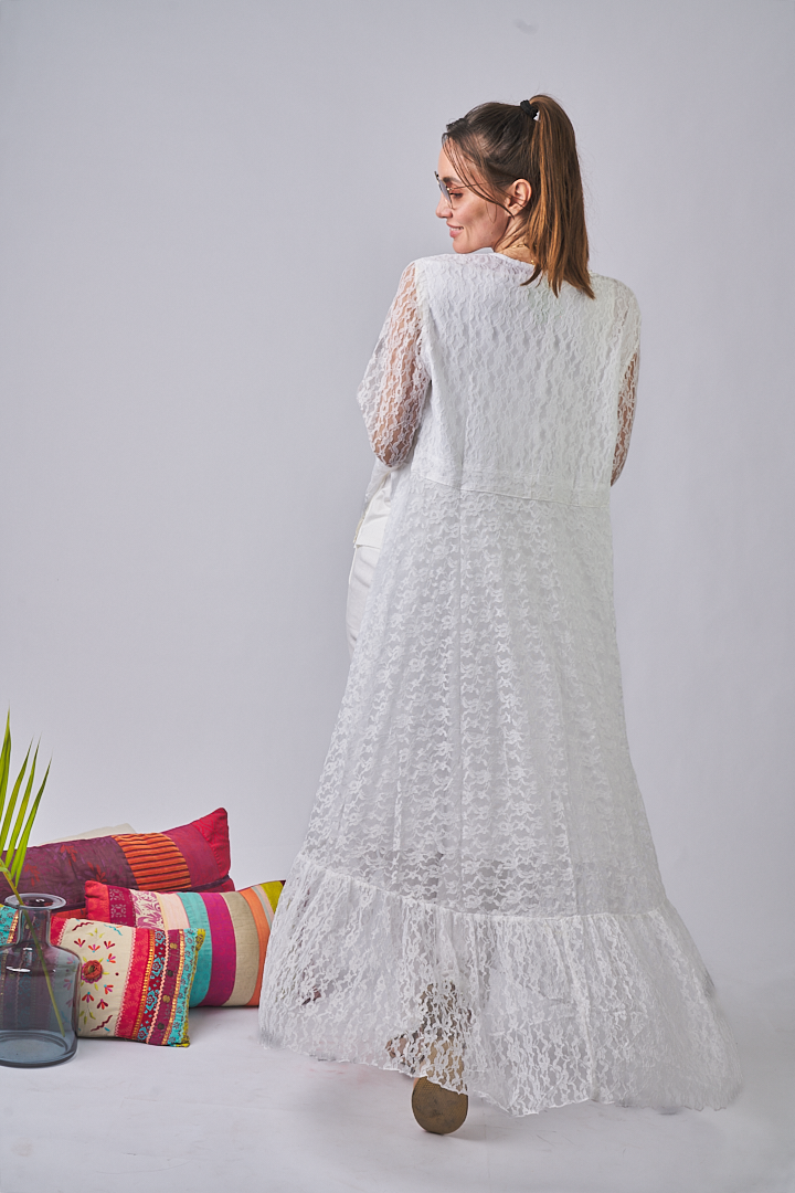 Maxi Kimono Sevilla White