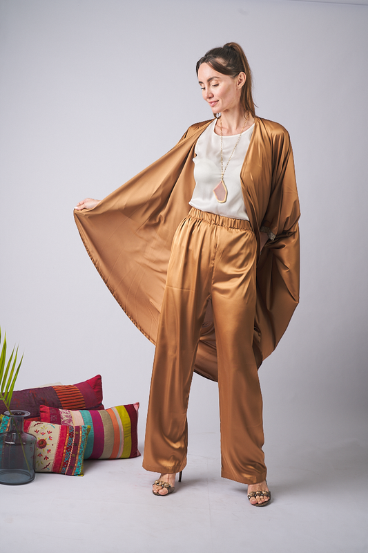 Silk Kimono Lola Champagne