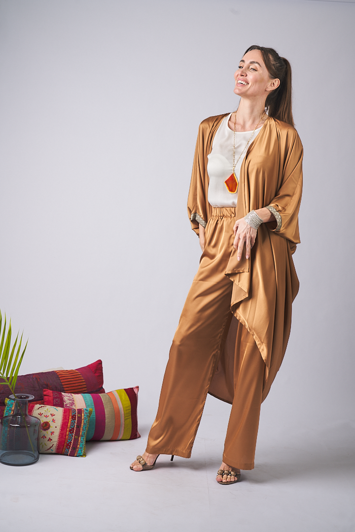 Silk Kimono Lola Champagne