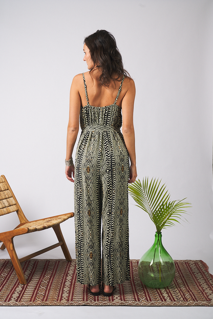 Jumpsuit Zebra Black