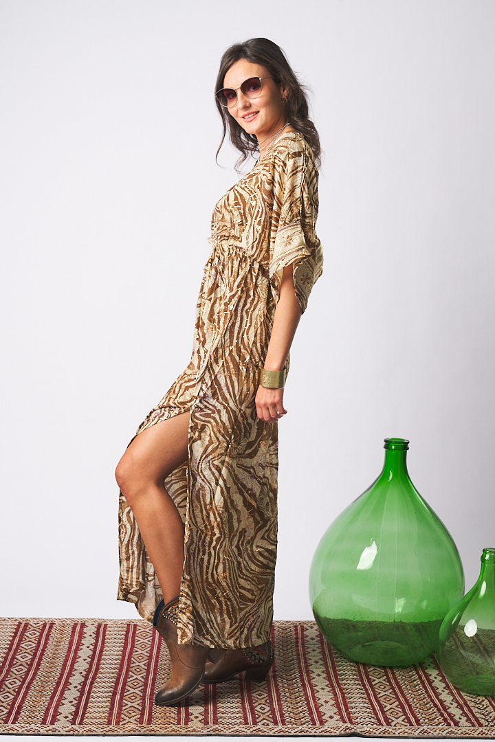 Long Dress Tessal Zebra