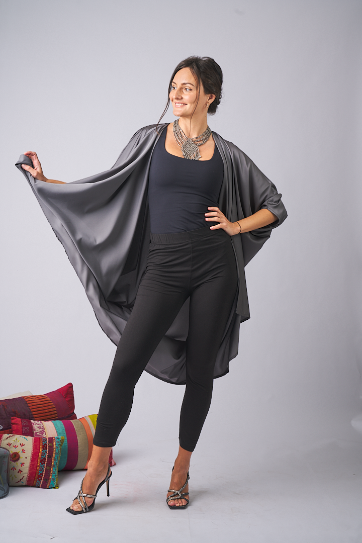 Silk Kimono Lola Grey