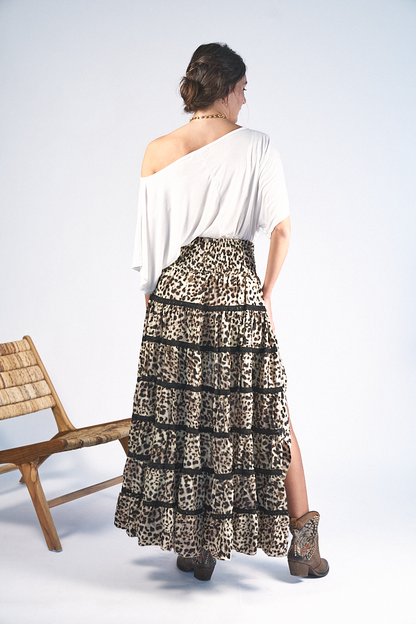 Top Free Love Cotton White