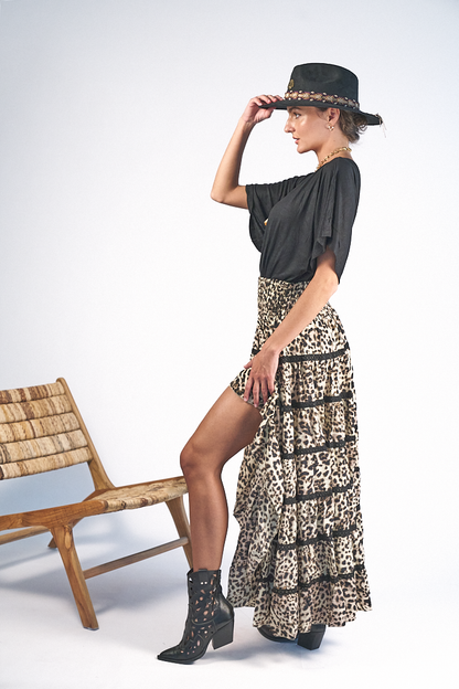 Top Free Love Cotton Black