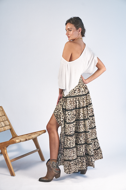 Top Free Love Cotton White